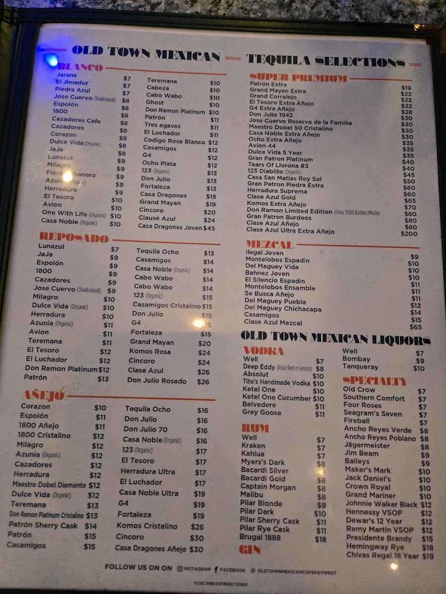 Old Town Mexican Cafe Menu - Image 2